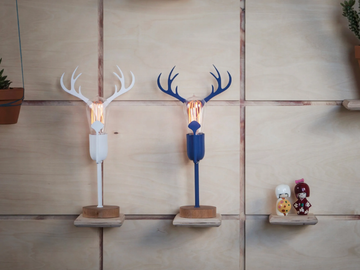 EDISON’S DEER - Handmade metal table lamp by Studio Beam - view 3